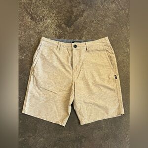 Mens Boy's Teen Oneill brown tan Hybrid shorts sz 32 summer surf swim